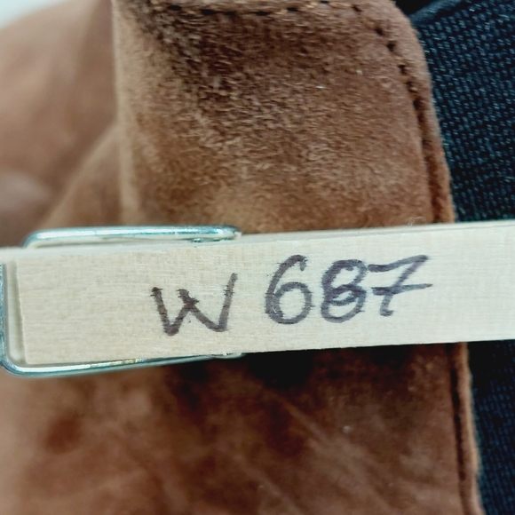 New Amalfi By Rangoni Brown Suede Pull On Chunky Sole Chelsea Boots W687 - Picture 12 of 12